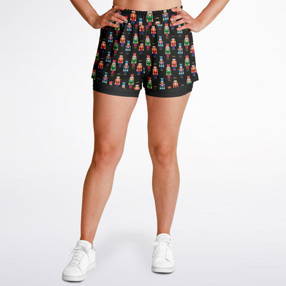 Nutcracker Double Layer Pocket Shorts