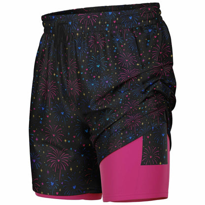 Fireworks Men's Double Layer Pocket Shorts