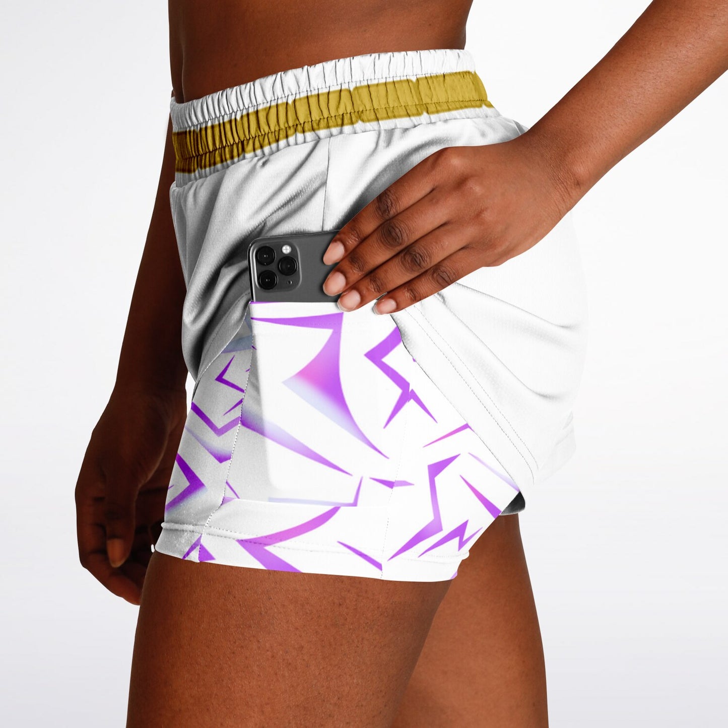 Patterns Double Layer Pocket Shorts