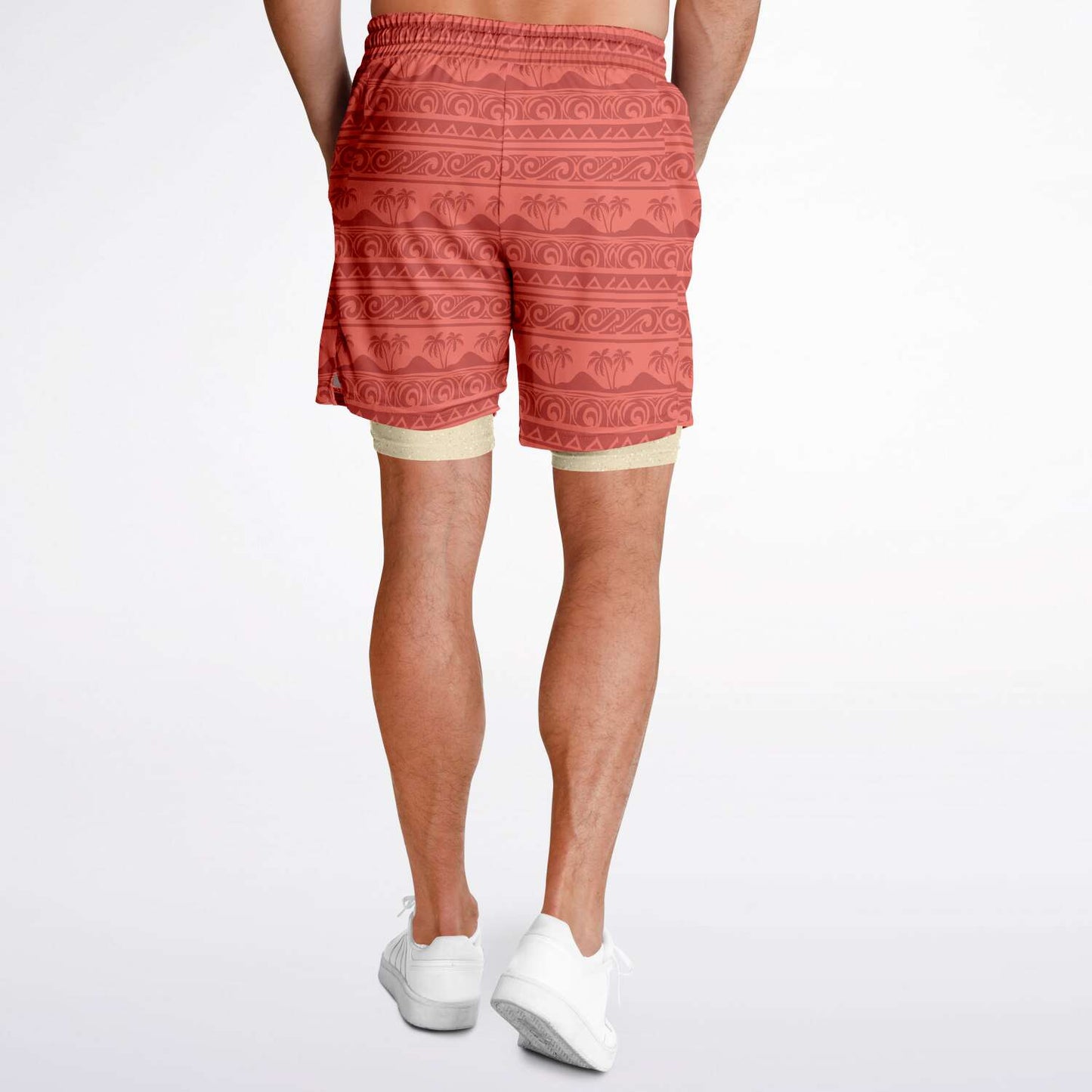 Hawaiian Princess Men's Double Layer Pocket Shorts