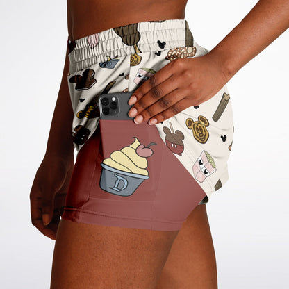 Snacks Double Layer Pocket Shorts