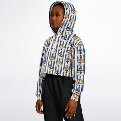 Running Chipmunks Crop Hoodie
