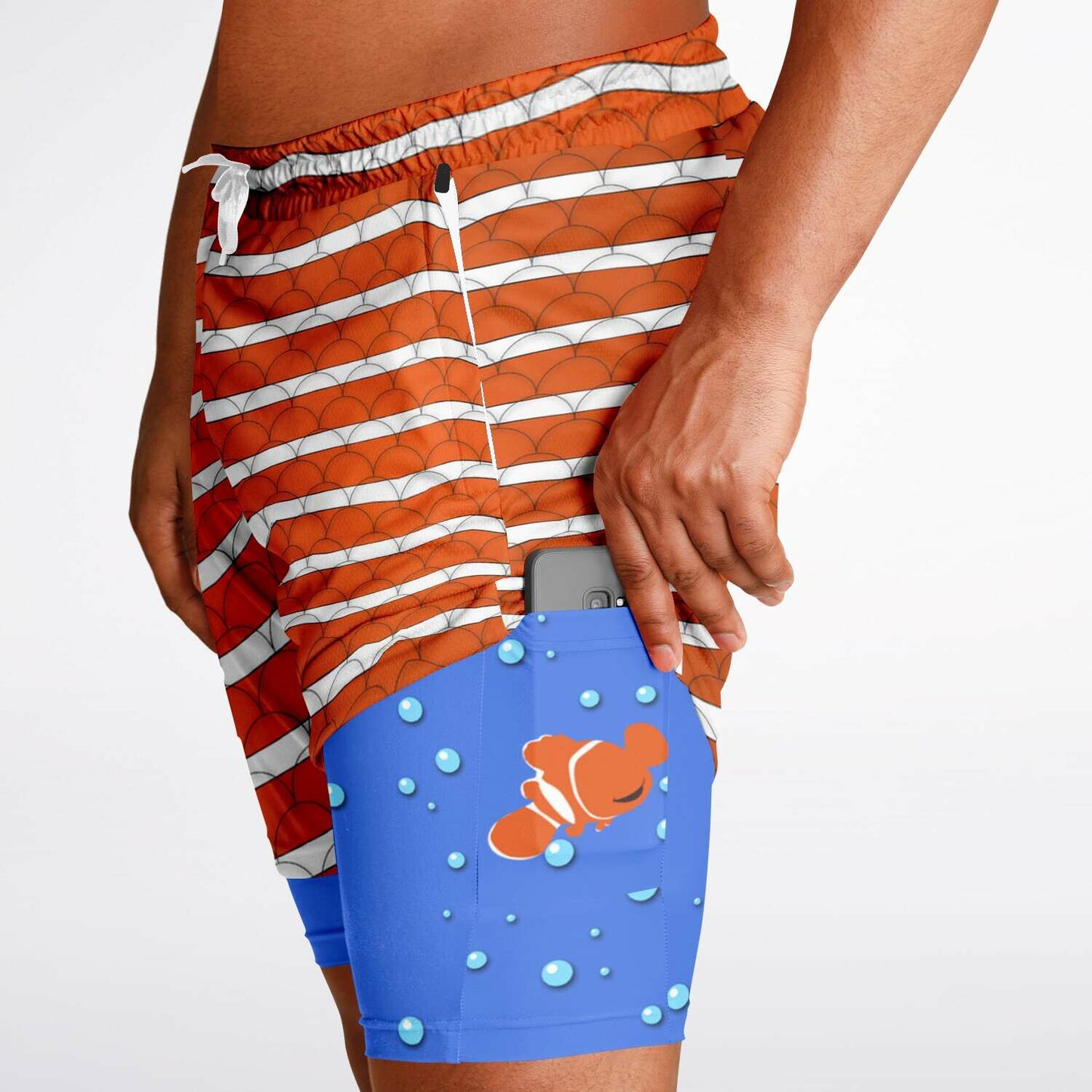 Clownfish Men's Double Layer Shorts