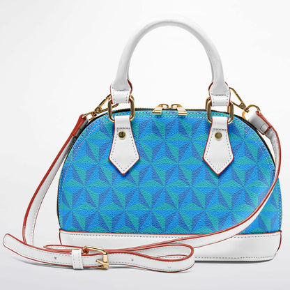 Blue Spaceship Dome Satchel Handbag
