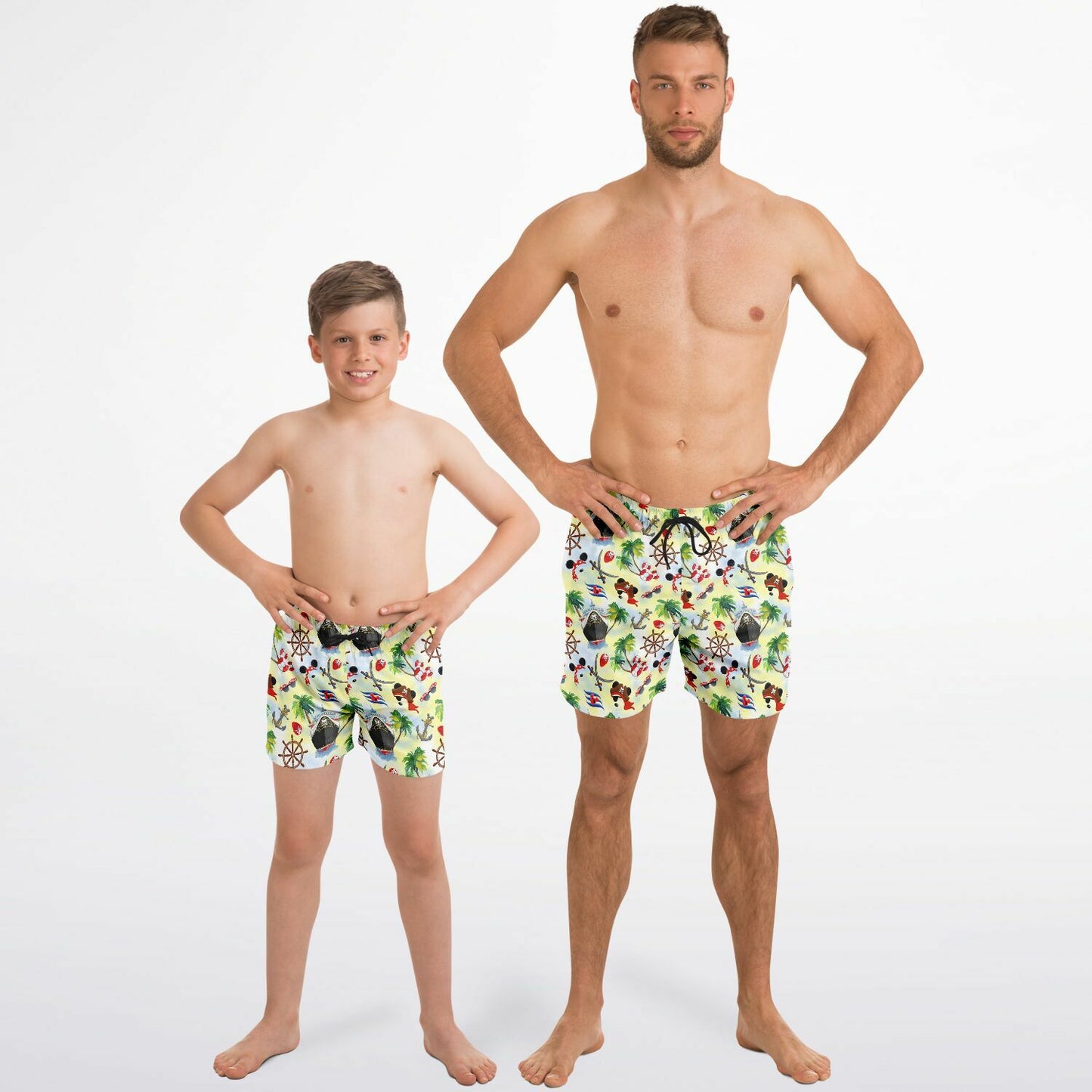 Father & Son Pirate Swim Trunks