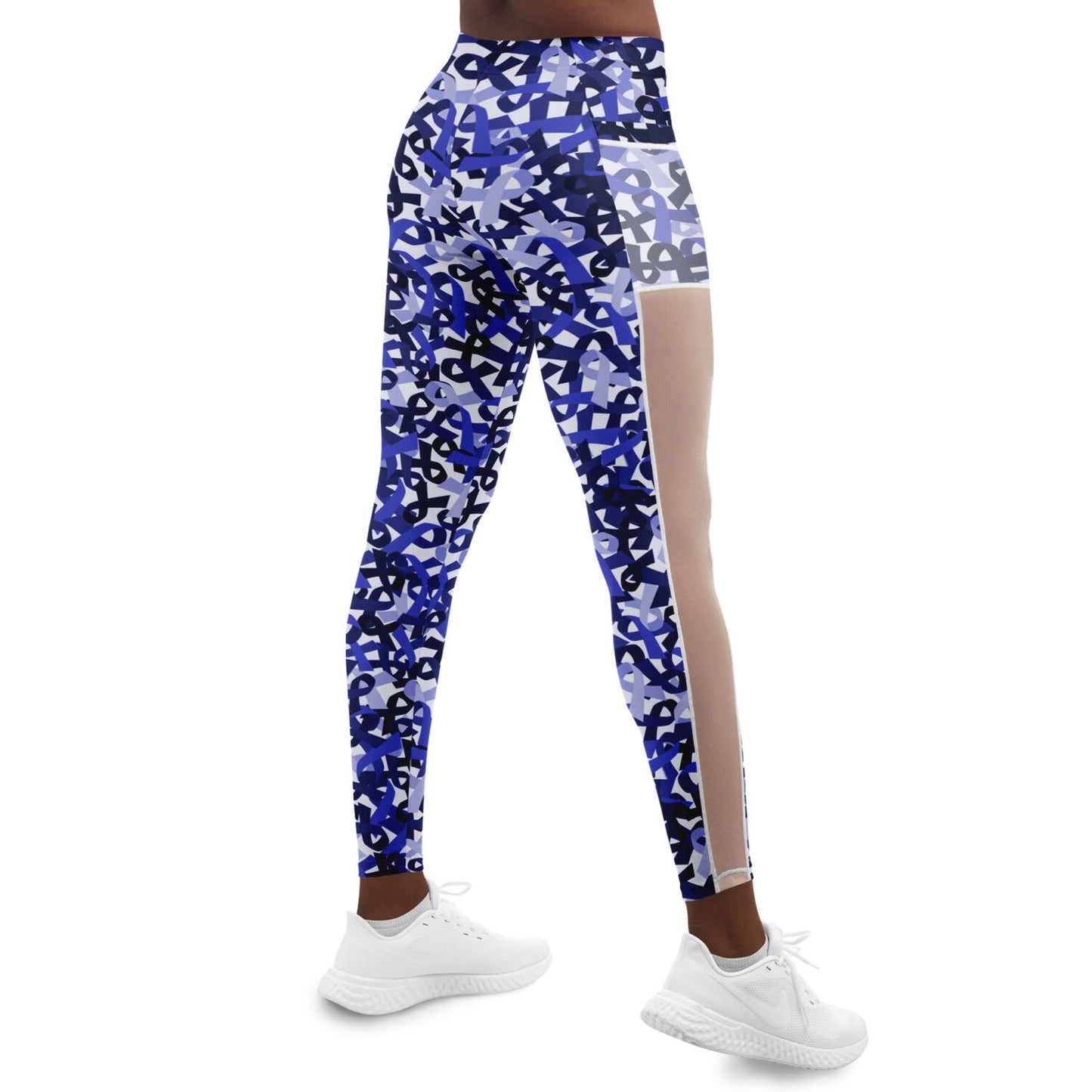 Blue Ribbon Mesh Pocket Legging