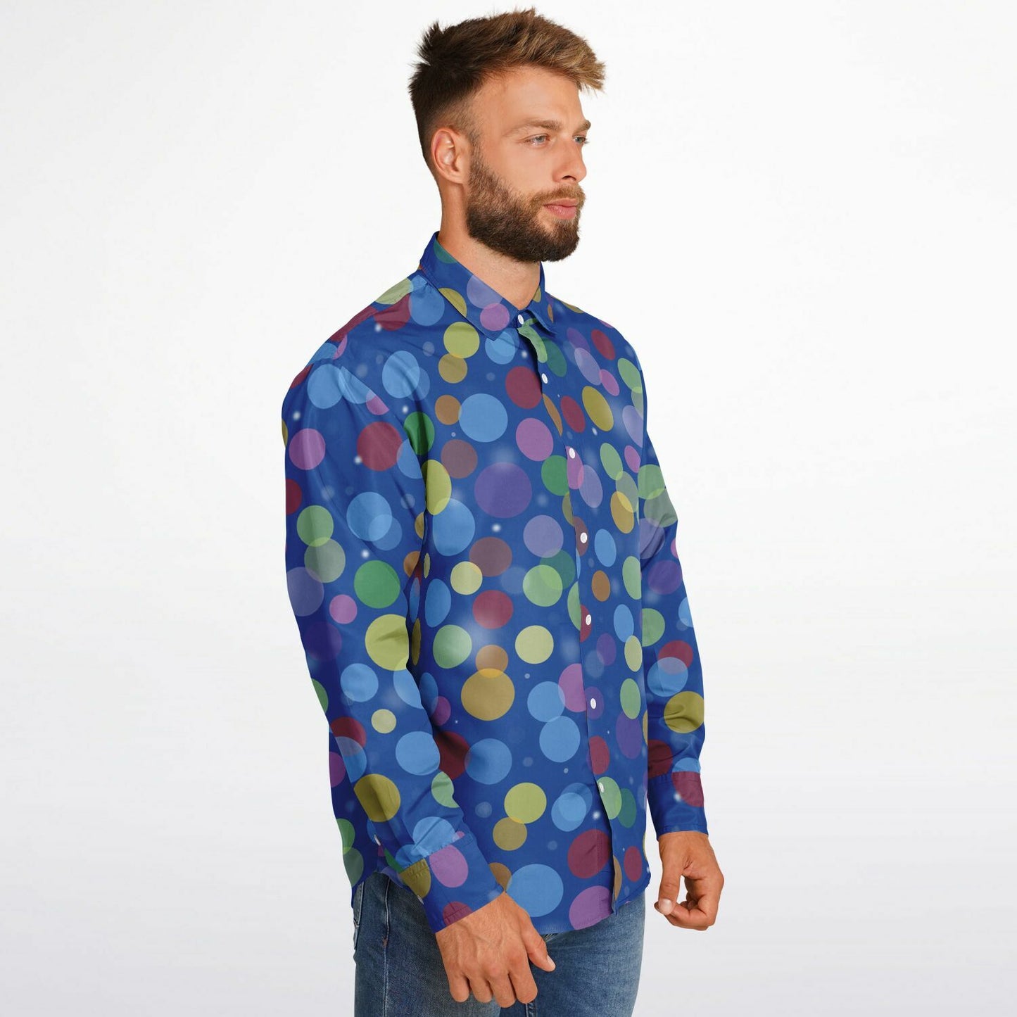 Core Memory Orbs Long Sleeve Button Down Shirt