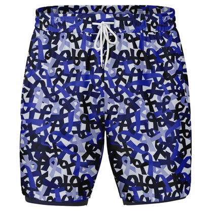 Blue Ribbon Men's Double Layer Athletic Shorts