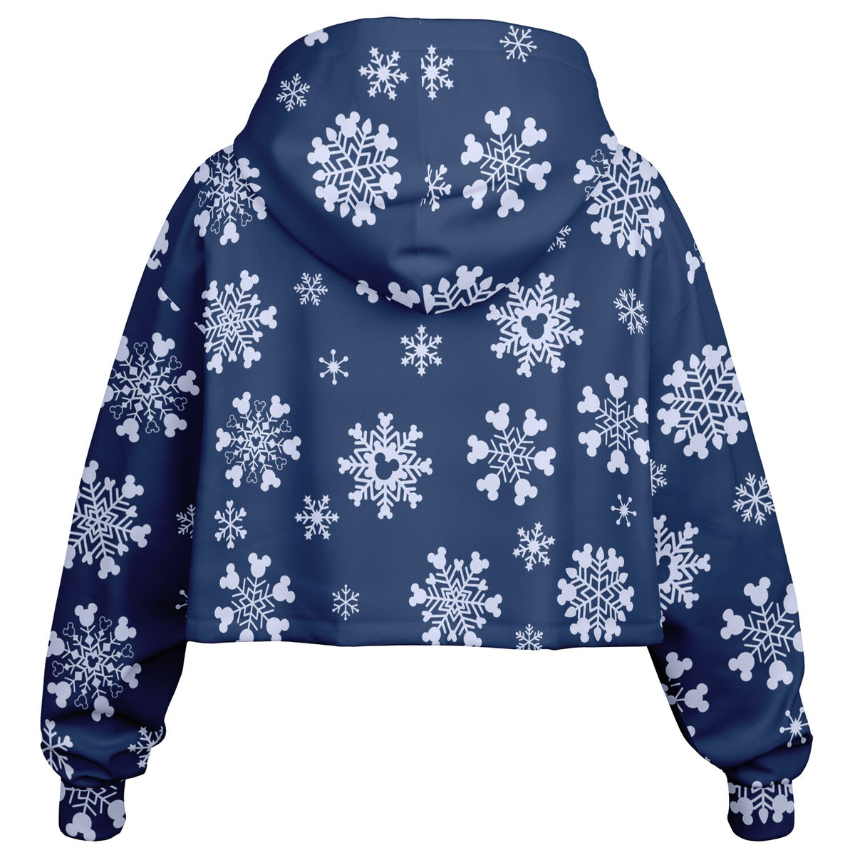 Snowflakes Cropped Hoodie