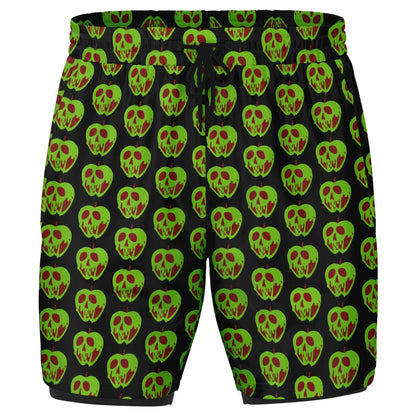 Evil Apple Men's Double Layer Shorts