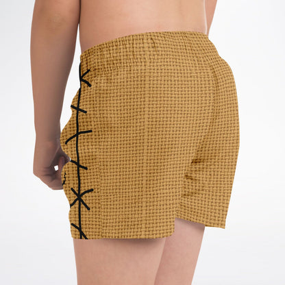 Nightmare Collection Brown Boogie Man Kids Swim Trunks