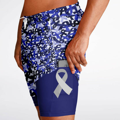 Blue Ribbon Men's Double Layer Athletic Shorts