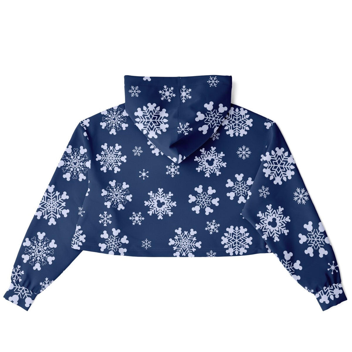 Snowflakes Cropped Hoodie