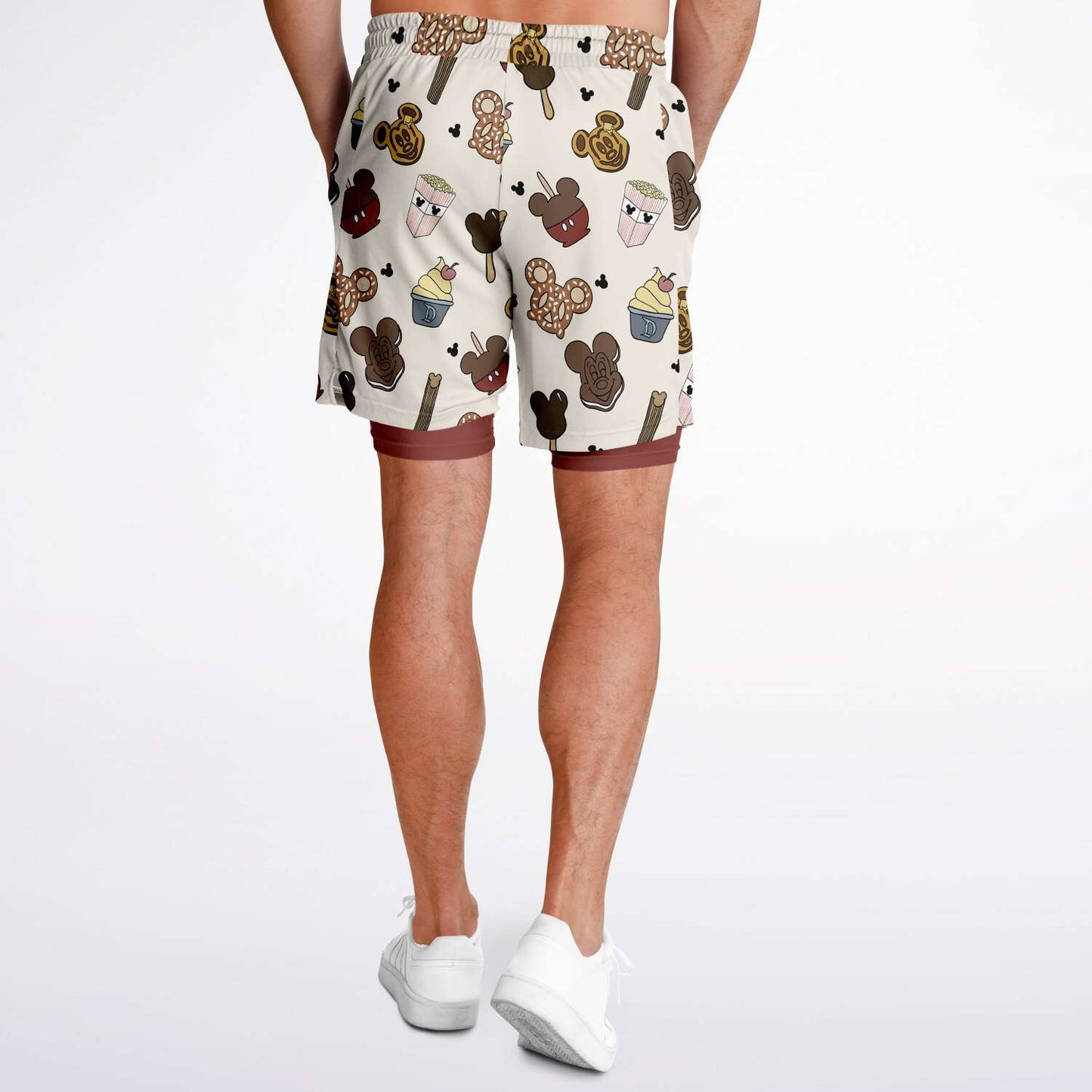 Snacks Men's Double Layer Pocket Shorts