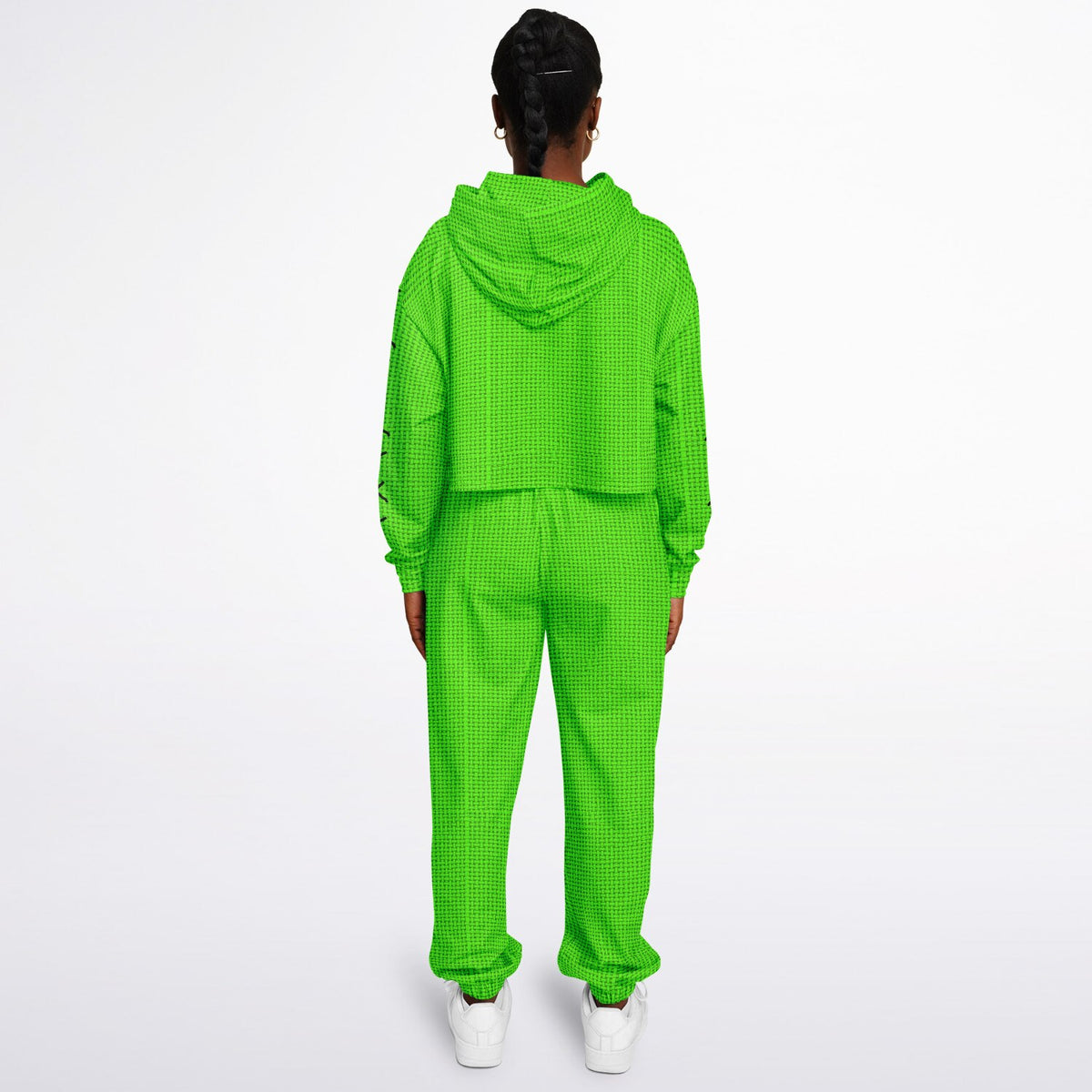Green Boogyman Cropped Hoodie & Sweatpants