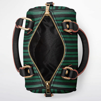 Green Haunted Wallpaper Crossbody Handbag