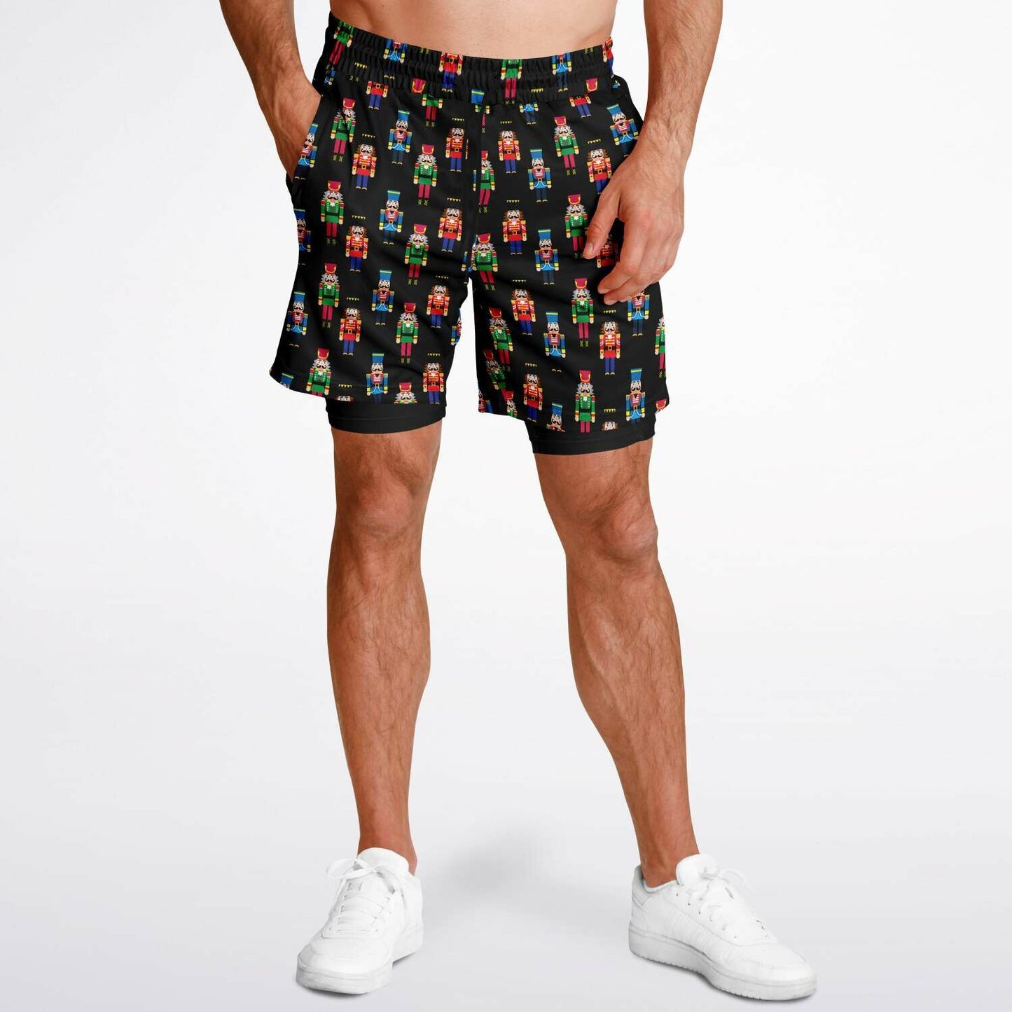 Nutcracker Men's Double Layer Pocket Shorts
