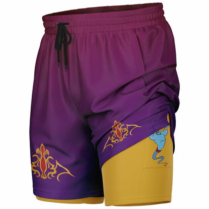 Arabian Nights Men's Double Layer Pocket Shorts