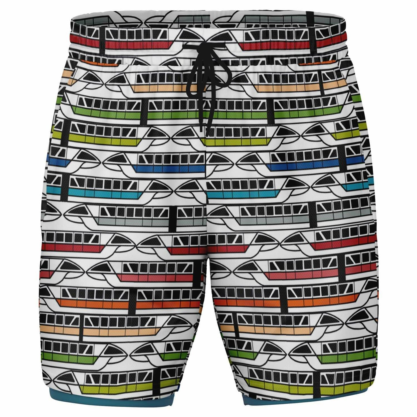 Monorail Collection Men's Double Layer Pocket Shorts