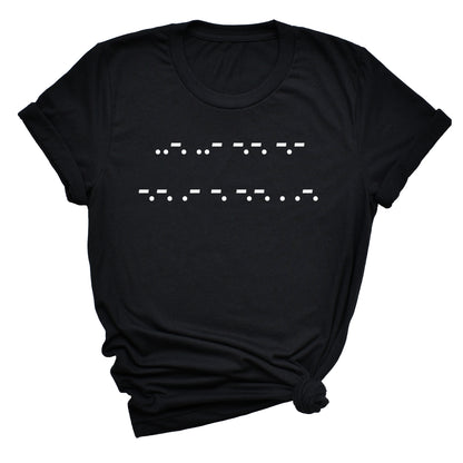 F*ck Cancer Morse Code T-shirt