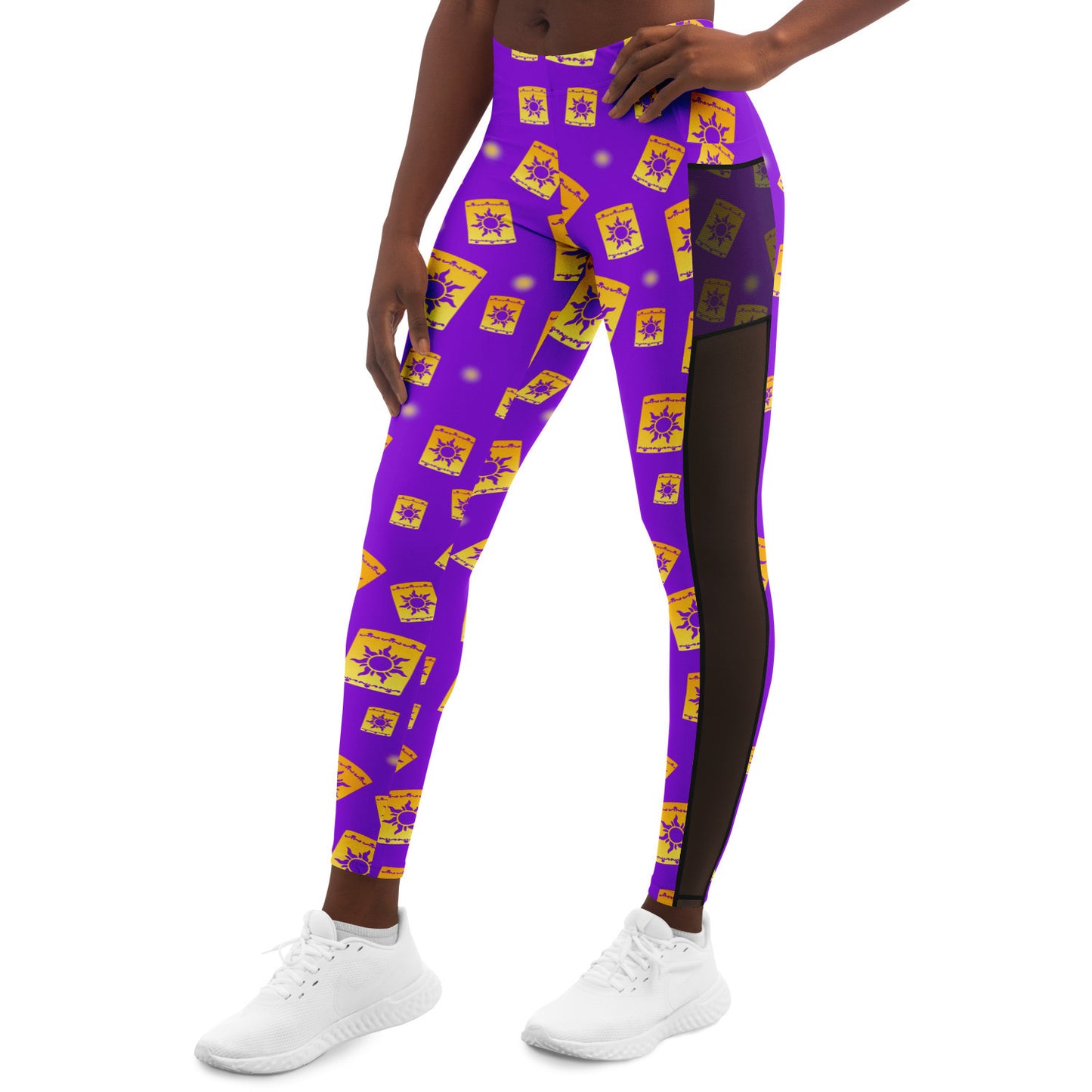 Tangled Lanterns Mesh Pocket Leggings