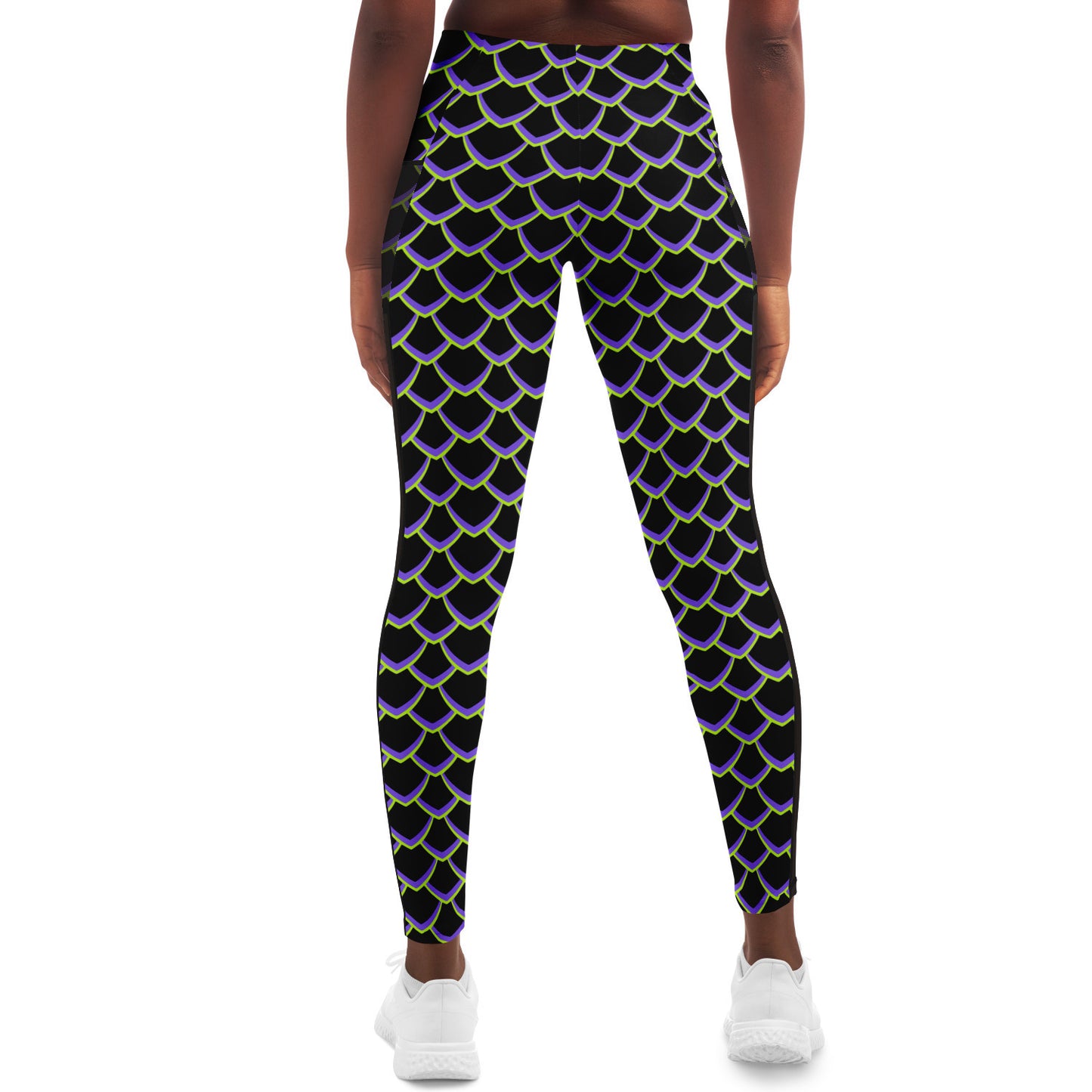 Dragon Scales Mesh Pocket Leggings