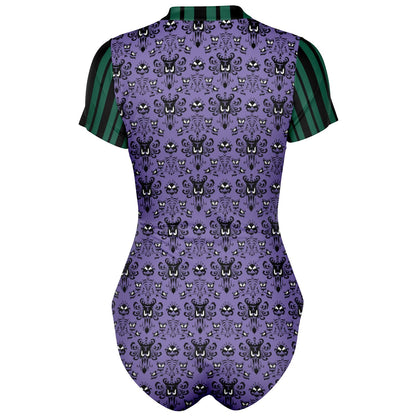 Haunted Wallpaper Short Sleeve Rash Guard