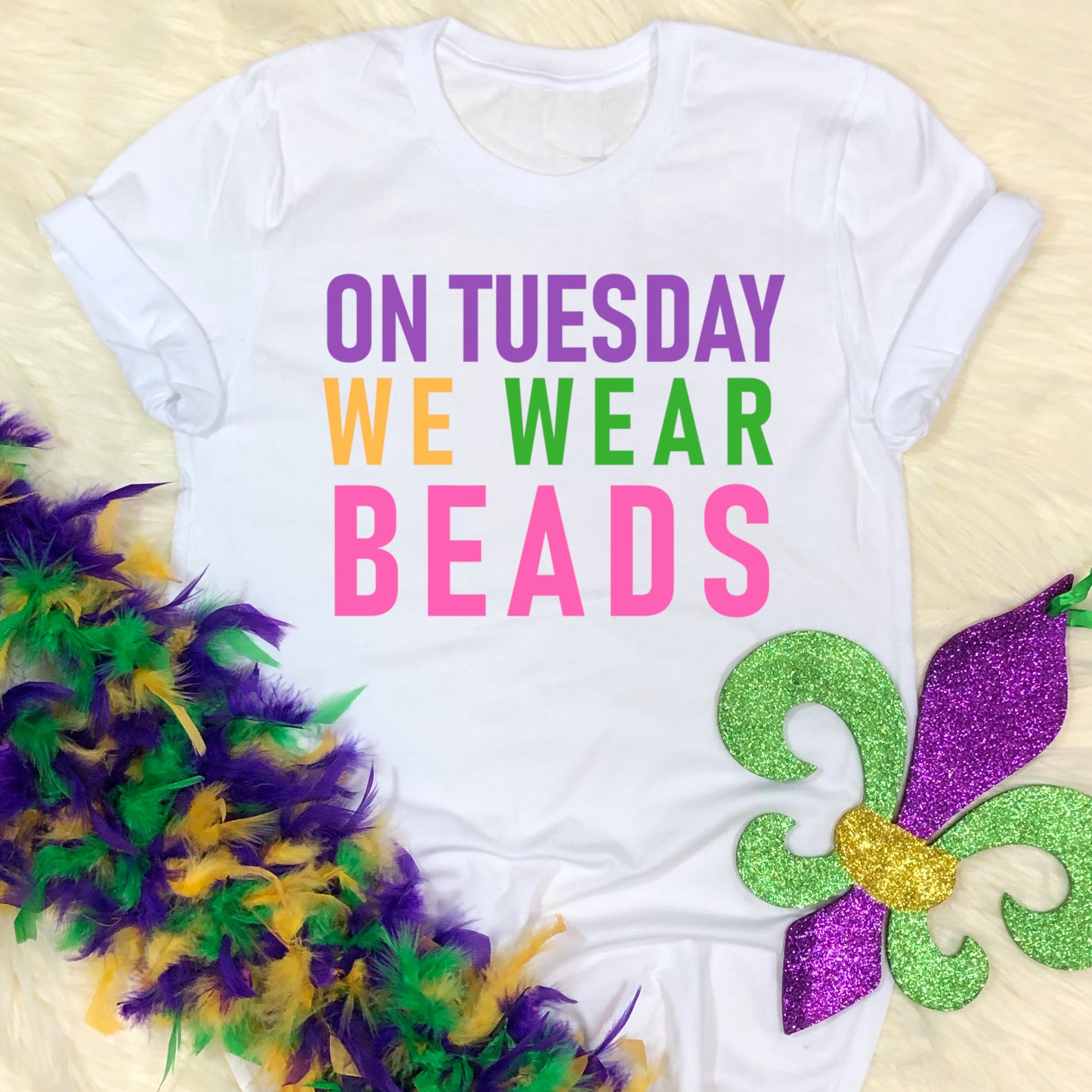 On Tuesday We Wear Beads Unisex T-Shirt