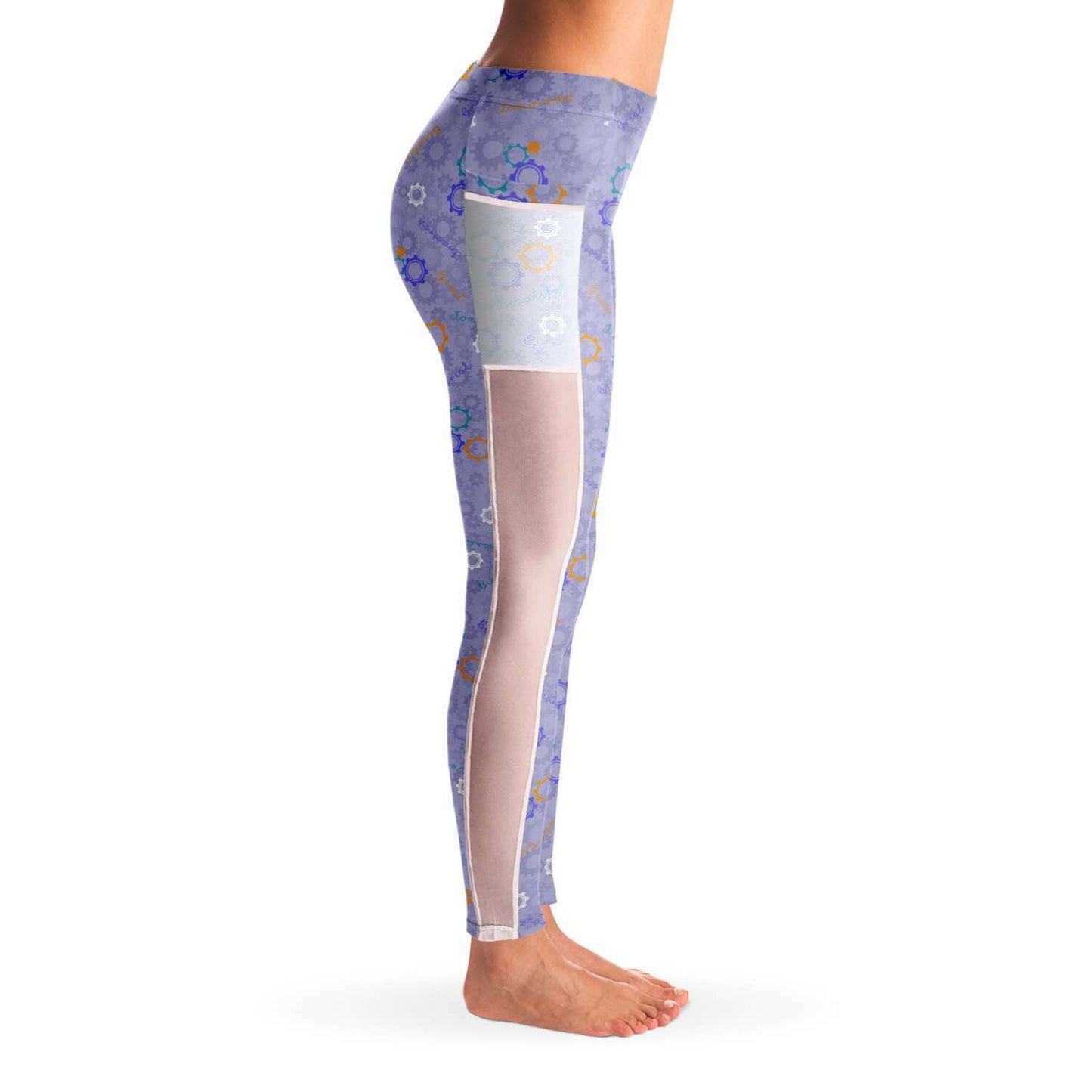 Carousel of Progress Purple Mesh Leggings