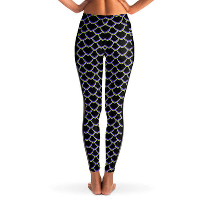 Dragon Scales Mesh Pocket Leggings