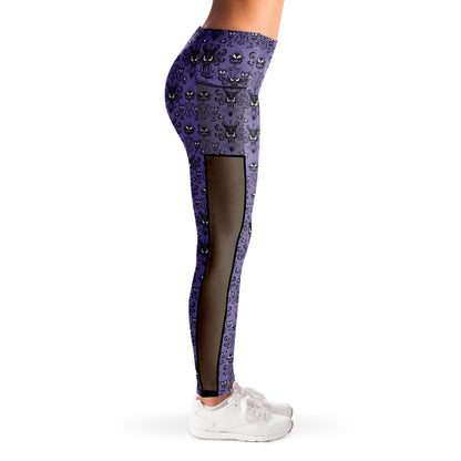 Haunted Mansion Mesh Pocket Leggings