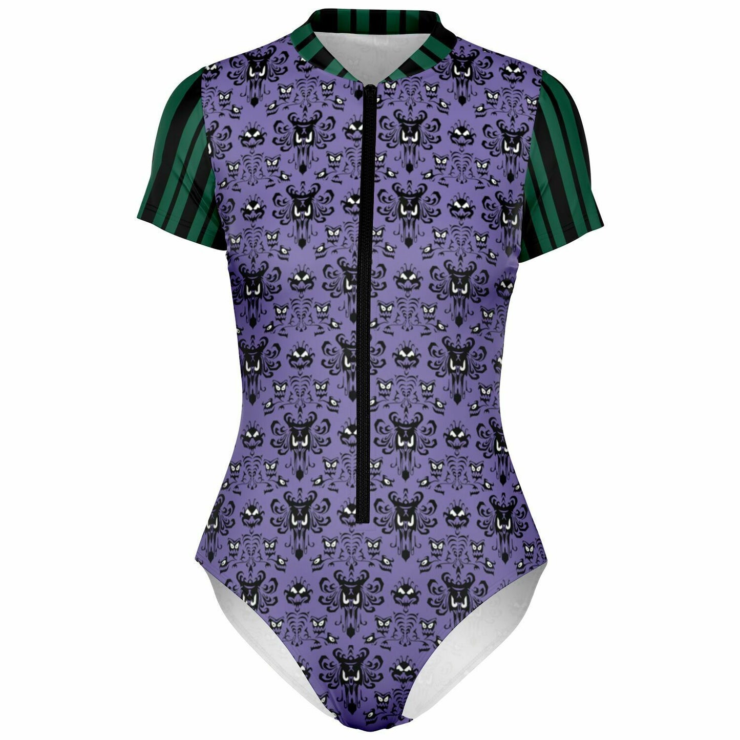 Haunted Wallpaper Short Sleeve Rash Guard