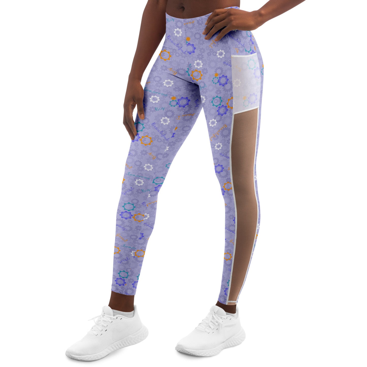 Carousel of Progress Purple Mesh Leggings