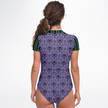 Haunted Wallpaper Short Sleeve Rash Guard