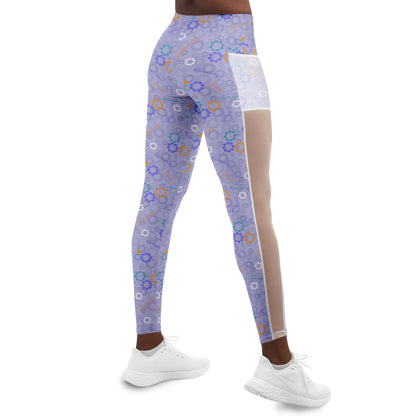 Carousel of Progress Purple Mesh Leggings