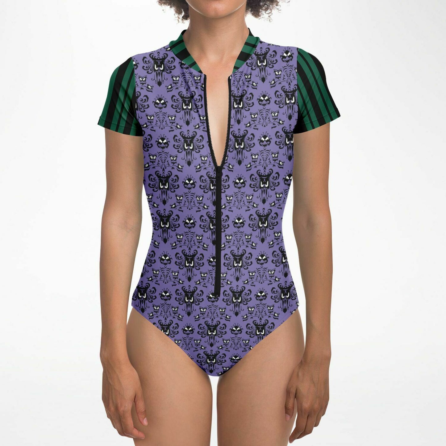 Haunted Wallpaper Short Sleeve Rash Guard