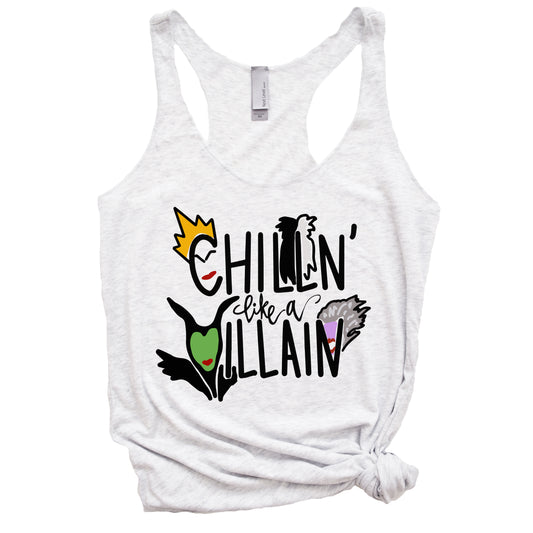 Chillin Like A Villian Women's Racerback Tank