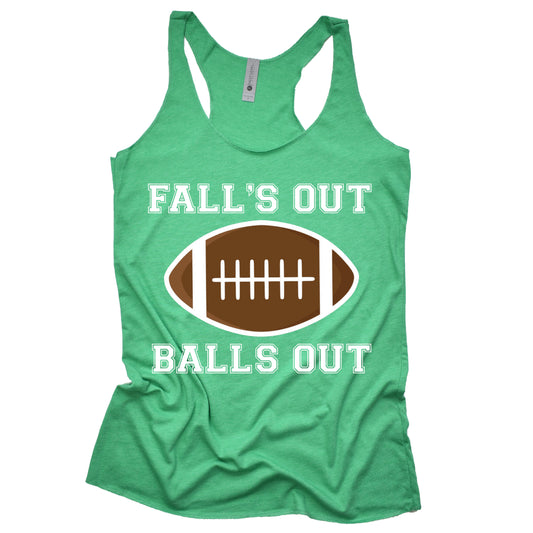 Fall's Out Balls Out Football Tank