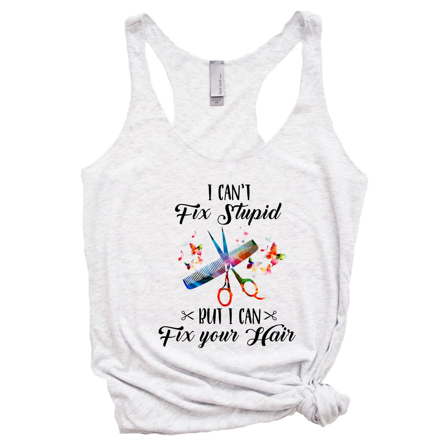 I Can't Fix Stupid Women's Racerback Tank