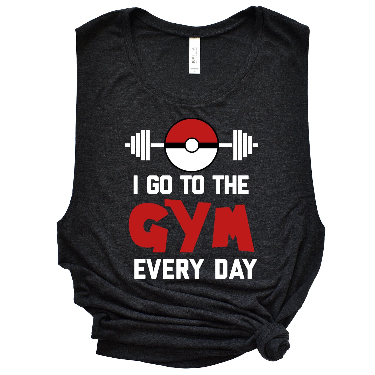 I Go To The Gym Every Day Ladies’ Muscle Tank