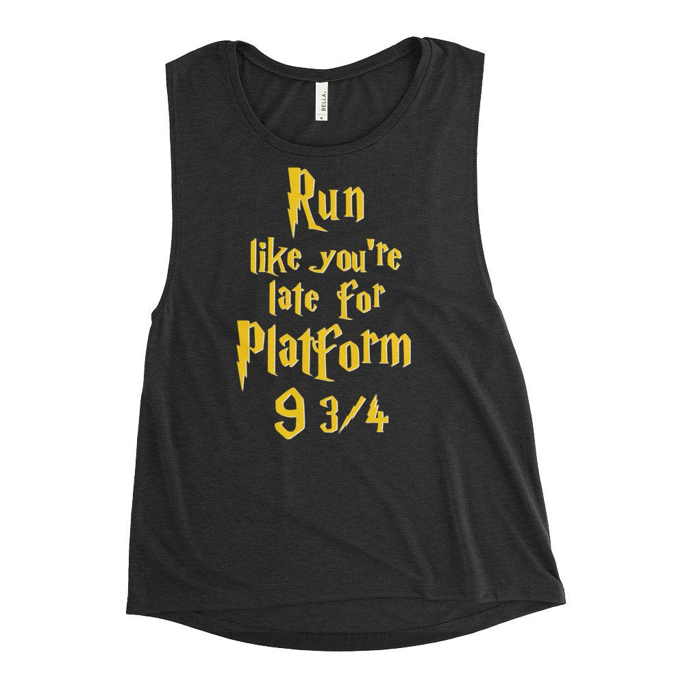 Run Like You're Late Ladies’ Muscle Tank