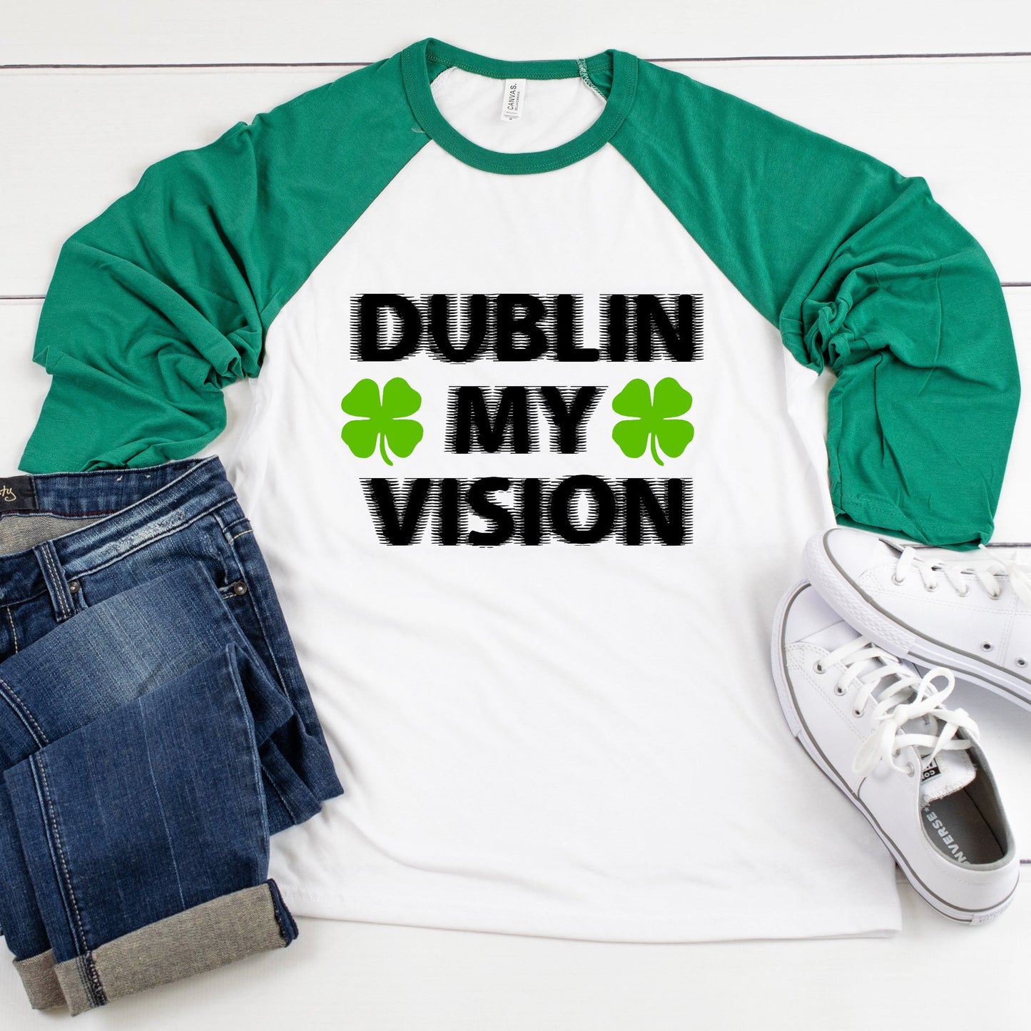 Dublin My Vision 3/4 sleeve raglan shirt