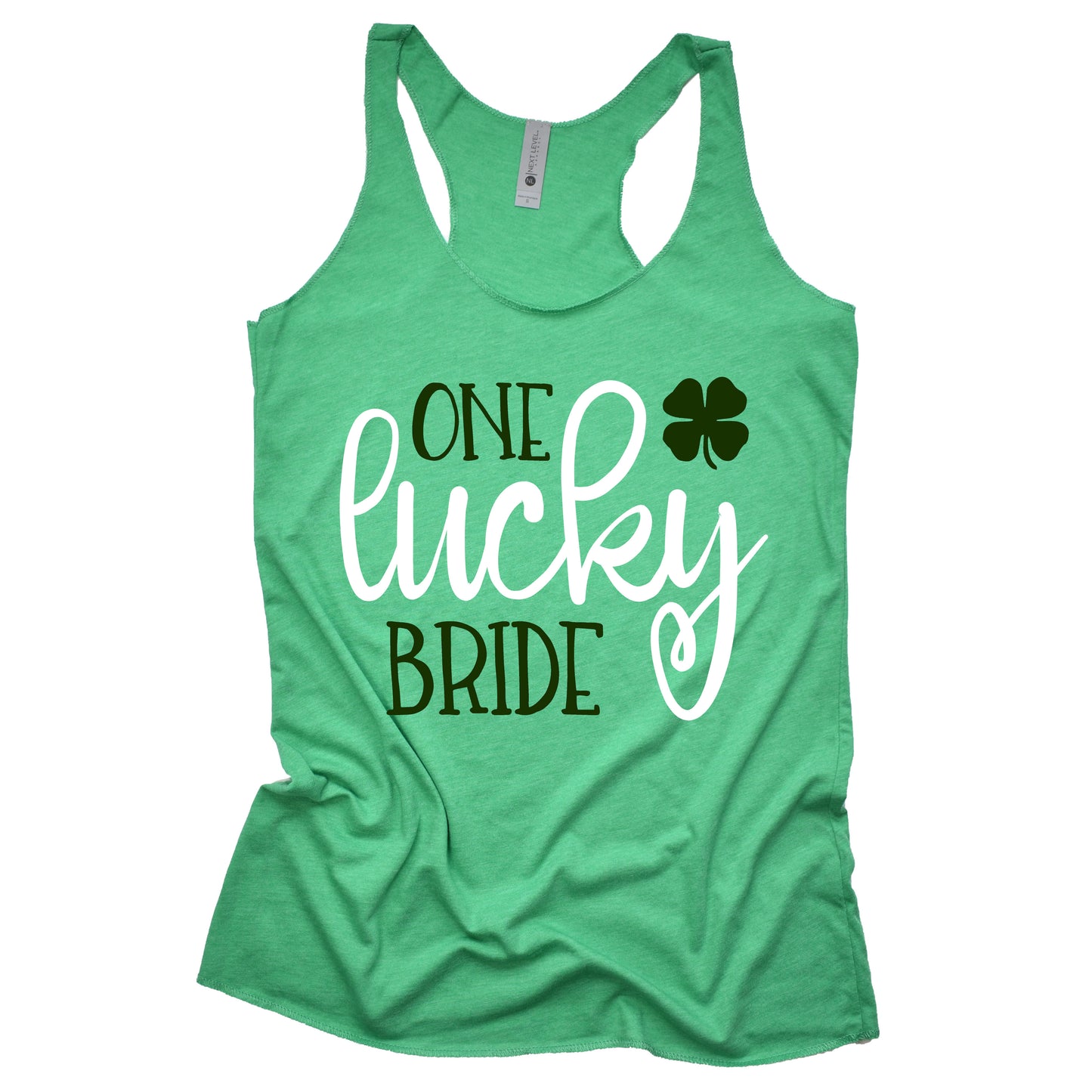 One Lucky Bride Racerback Tank