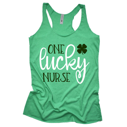 One Lucky Nurse Racerback Tank