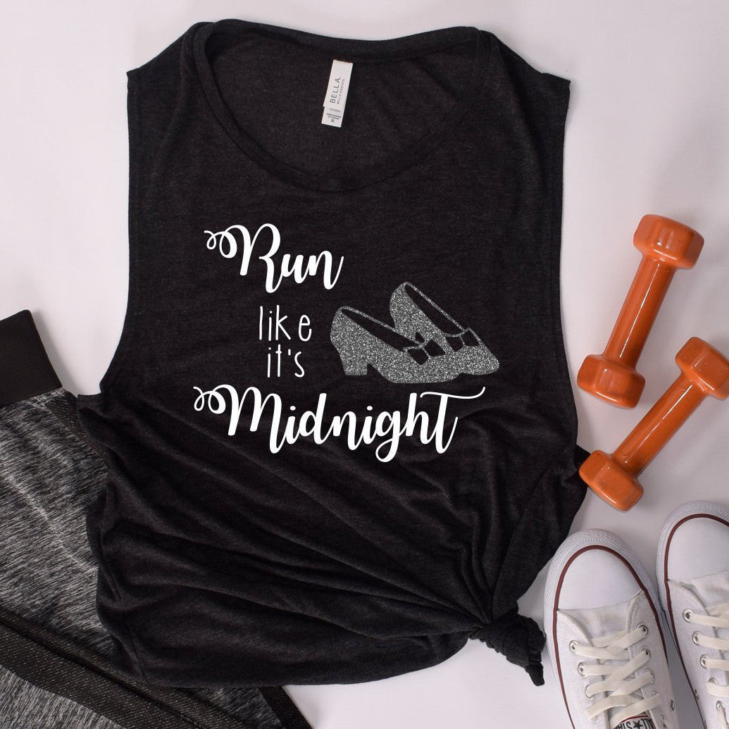 Run Like It's Midnight Ladies’ Muscle Tank