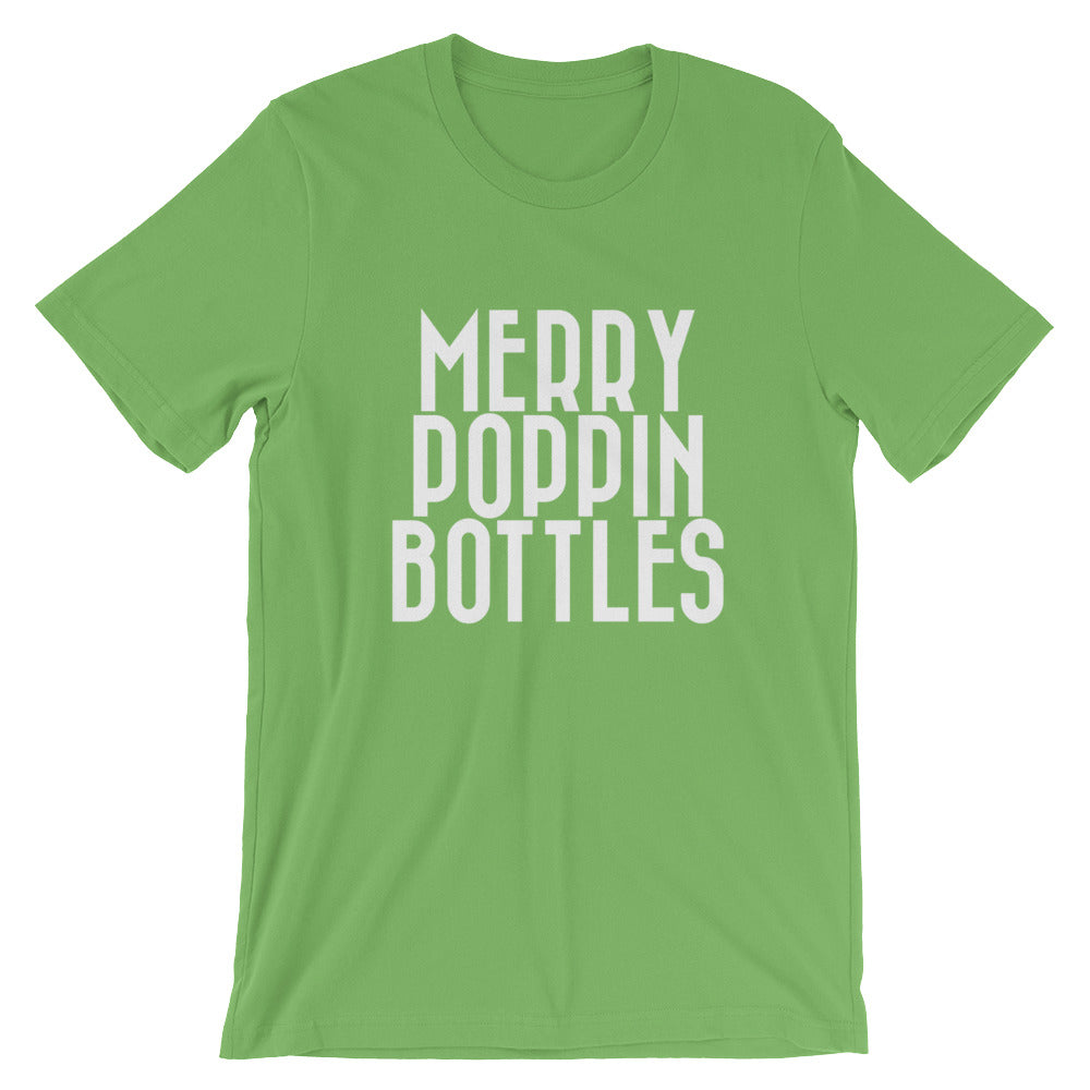 Merry Poppin Bottles Unisex T-Shirt - Flop The World Pop