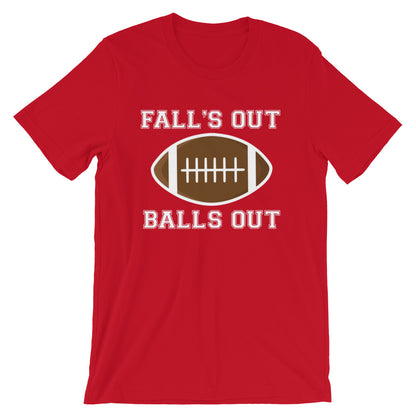 Fall's Out Balls Out Football T-Shirt