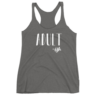 Adult-ish Women's Racerback Tank - Flop The World Pop