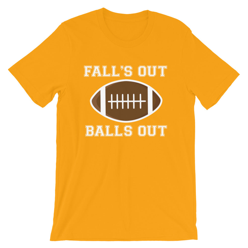 Fall's Out Balls Out Football T-Shirt