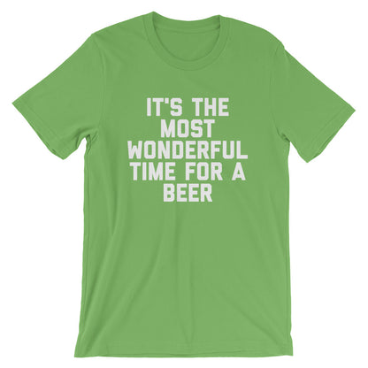 It's The Most Wonderful Time For A Beer Unisex T-Shirt - Flop The World Pop